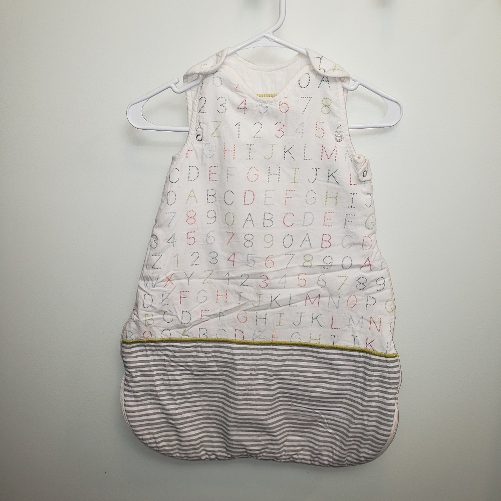 Pehr Alphabet Print Infant Sleep Sack Size 0-6 Months